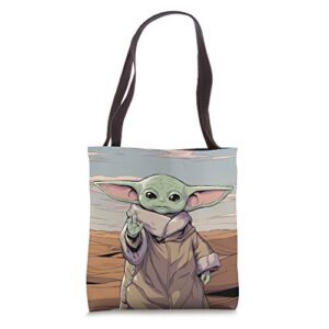 star wars the mandalorian the child tote bag