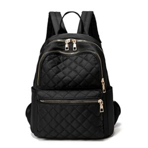 paoixeel lightweight backpack purse for women water-resistant, anti-theft medium backpack for girls travel daypack,black