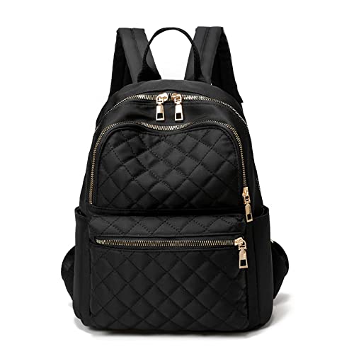 PAOIXEEL Lightweight Backpack Purse for Women Water-resistant, Anti-theft Medium Backpack for Girls Travel Daypack,Black