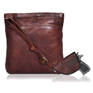 brown vintage stylish sling bag for women over the shoulder purses detachable strap
