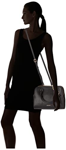 NINE WEST womens Cyra List SATCHEL, Black, One Size US