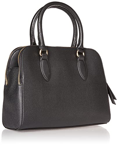 NINE WEST womens Cyra List SATCHEL, Black, One Size US