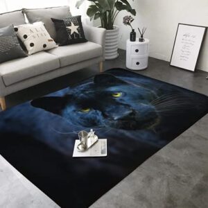 xyhh area rug black panther for living room dining room bedroom playroom parent-child game mat study office room decor lz white 3 39x60in
