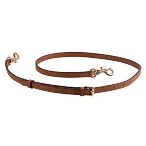 allzedream genuine leather purse strap adjustable crossbody handbag replacement straps 0.48 inch width (brown)