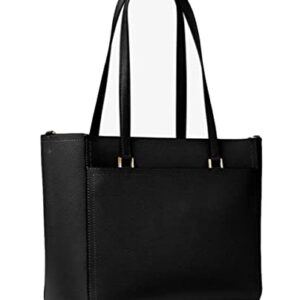 Michael Kors Maisie Large Pebbled Leather 3-IN-1 Tote Bag (Black)