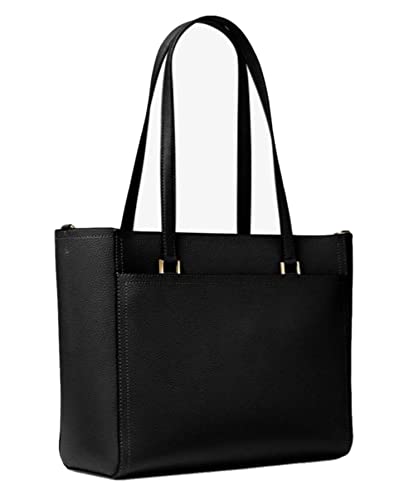 Michael Kors Maisie Large Pebbled Leather 3-IN-1 Tote Bag (Black)