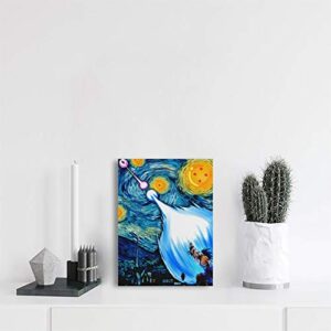 Starry Night Modern Nature Artwork Dragonball Z Starry Night Aesthetic Art Posters 12" x 18" Room Decor, Unframed