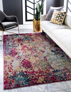 rugs.com el paso collection rug – 9’x12′ multi medium rug perfect for living rooms,large dining rooms,open floorplans,multicolor