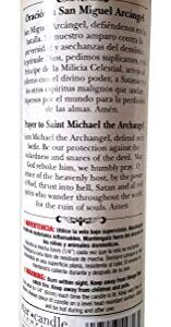 Staci19 St.Michael Archangel (San Miguel Arcangel) Rose Devotional Candle