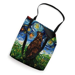 Tortoiseshell Tortie Starry Night Kitty Cat Art by Aja Tote Bag