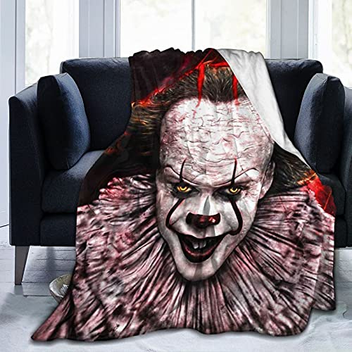 Horror Movie Blankets Ultra-Soft Flannel Blanket Warm Fuzzy Lightweight Throw Blanket,Fluffy Cozy Plush Fleece Comfy Blanket for Couch Sofa Bed 50"X40"