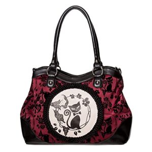 lost queen women’s purse handbag shoulder bag | gothic dark goth victorian (call of the phoenix burgundy)