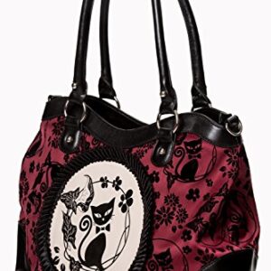 Lost Queen Women's Purse Handbag Shoulder Bag | Gothic Dark Goth Victorian (Call of the Phoenix Burgundy)