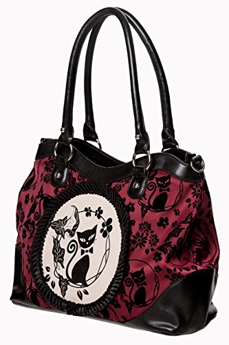 Lost Queen Women's Purse Handbag Shoulder Bag | Gothic Dark Goth Victorian (Call of the Phoenix Burgundy)