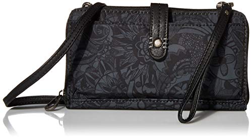 Sakroots womens Women's Eco-twill Smartphone Crossbody, Black Spirit Desert, One Size US