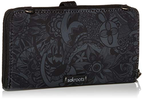 Sakroots womens Women's Eco-twill Smartphone Crossbody, Black Spirit Desert, One Size US