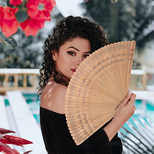 BESPORTBLE 1pc Vintage Bamboo Hand Fan Foldable Handheld Fan Bamboo Fan Silk Fan Elegant Gift for Girls Ladies