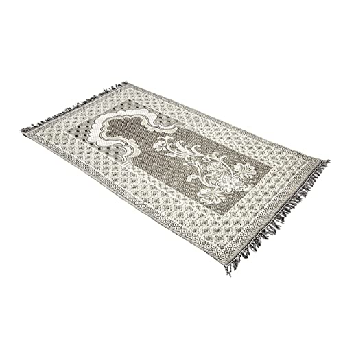 Ottoman Turkish Style Muslim Prayer Rug, Floral Pattern Prayer Mat (One Thin Prayer Rug)