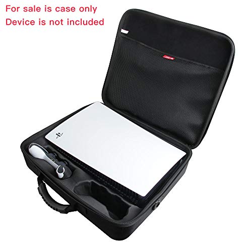 Hermitshell Hard Travel Case for PlayStation 5 Console + 2 Sony PS5 DualSense Wireless Controller