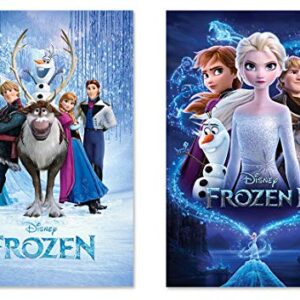 POSTER STOP ONLINE Frozen 1 & 2-2 Piece Movie Poster Set (Regular Styles) (Size: 24" x 36" each)