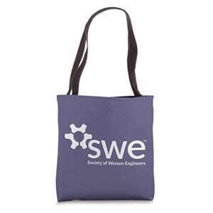 swe white logo tote bag