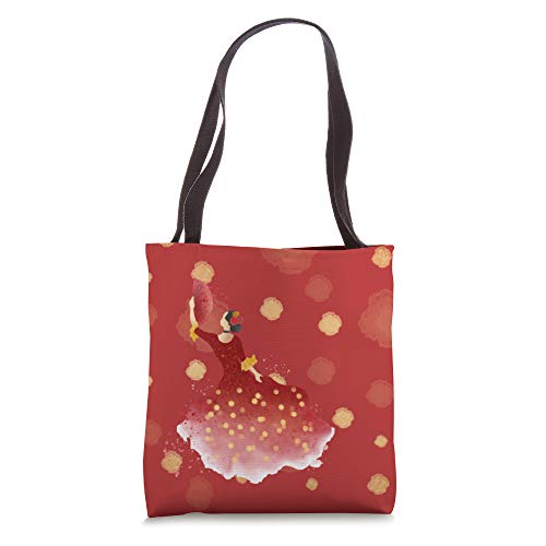 Flamenco Dancer Traditional Spanish Folkloric Music Tote Bag