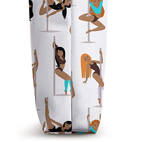 Pole Dancer Gifts Pole Dancing Fitness Sexy Black Queen Tote Bag