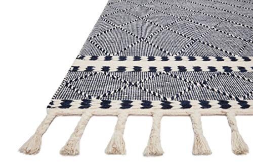Loloi II Sawyer Collection SAW-02 Navy, Contemporary 9'-3" x 13' Area Rug