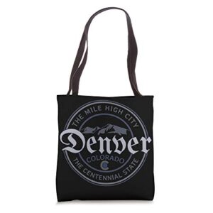 denver colorado rocky mountains mile high city souvenir gift tote bag