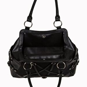 Lost Queen Stand Still Handbag Woven Pentagram Gothic Alternative Purse Bag