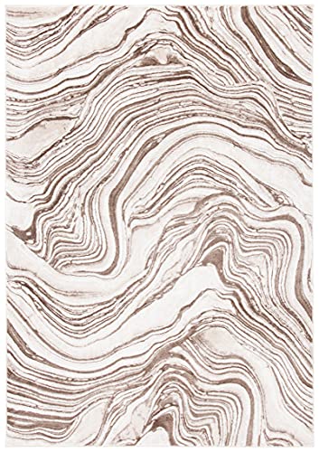 Safavieh Meadow Collection 8' x 10' Beige/Brown MDW564B Modern Abstract Area Rug