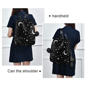 ALAZA Doodle Night Sky Moon Stars Backpack for Daily Shopping Travel