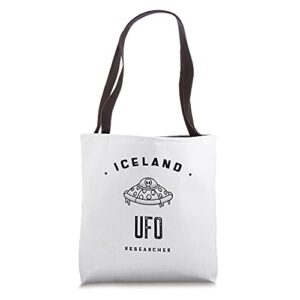 iceland ufo researcher tote bag