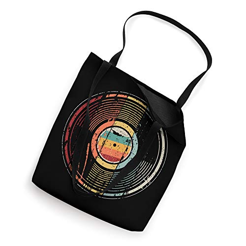 Retro style vinyl record for a music DJ Tote Bag