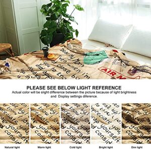 Best Gifts for Mom Happy Birthday Gifts for Mom from Daughter Son Christmas Thanksgiving Valentines Mothers Day to My Mom Blanket Gifts for Her Love Letter Super Soft Throw for Couch Sofa 60"x50"