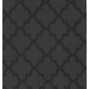 Garland Rug Quatro 6 ft. x 9 ft. Area Rug Cinder Gray