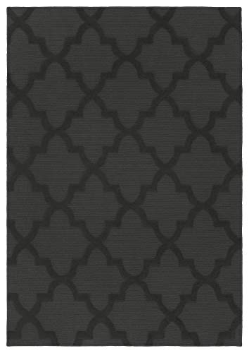 Garland Rug Quatro 6 ft. x 9 ft. Area Rug Cinder Gray