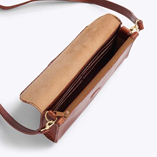 Nisolo Cleo Convertible Crossbody Bags - Leather Small Handbags Bags For Women - with Interior Wallet & Adjustable Strap