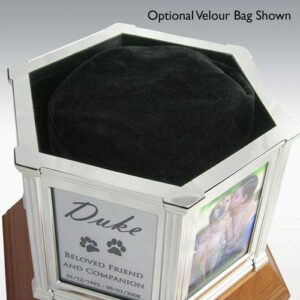 Perfect Memorials Custom Engraved Medium Rotating Memories Cremation Urn (100 Cu/in) - Urn for Human Ashes/6 Photo Frames/Spins 360 Degrees