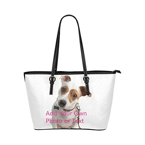 Personalized Bags and Totes for Women, Custom Photo & Text Leather Shoulder Handbags, Wedding Best Frind Gifts