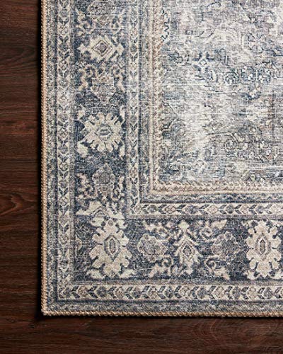 Loloi II Wynter Collection WYN-07 Grey/Charcoal, Traditional 8'-6" x 11'-6" Area Rug