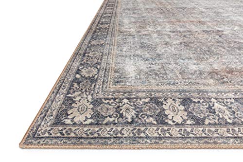 Loloi II Wynter Collection WYN-07 Grey/Charcoal, Traditional 8'-6" x 11'-6" Area Rug