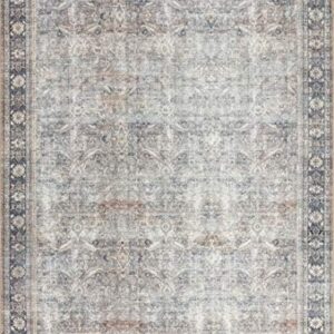 Loloi II Wynter Collection WYN-07 Grey/Charcoal, Traditional 8'-6" x 11'-6" Area Rug