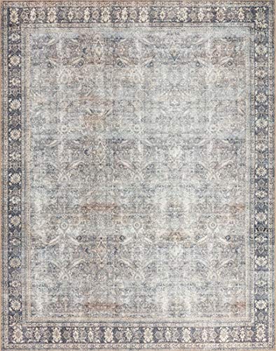 Loloi II Wynter Collection WYN-07 Grey/Charcoal, Traditional 8'-6" x 11'-6" Area Rug