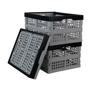 eagrye 30 quart collapsible storage bins, folding storage crates, set of 3
