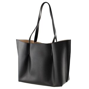 Michael Kors Emilia Large Tote Leather Shoulder Purse Handbag in Black