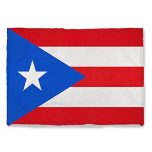 puerto rico flag throw blanket warm ultra-soft micro fleece blanket for bed couch living room decoration