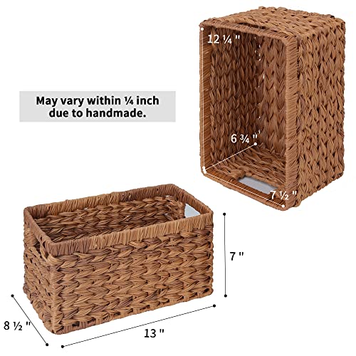 GRANNY SAYS Bundle of 2-Pack Wicker Baskets & 3-Pack Wicker Storage Baskets for Organizing