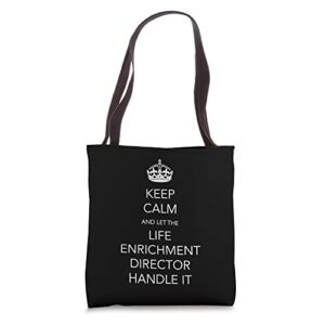 activity professional week gifts life enrichment director tote bag