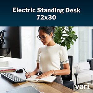 Vari Electric Standing Desk 72" x 30" (VariDesk) - Electric Height Adjustable Desk - Standing Desk for Office or Home - Adjustable Standing Desk - Powerful Dual Motor Sit Stand Desk - Reclaimed Wood